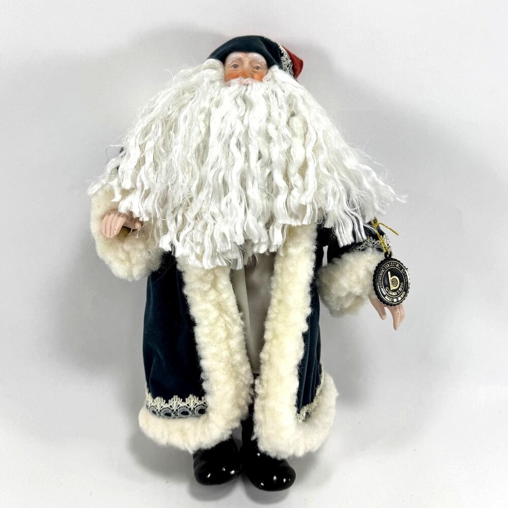 Vintage Brinn's Christmas Santa Claus Figure Porcelain Holiday Decor 11 1/2"